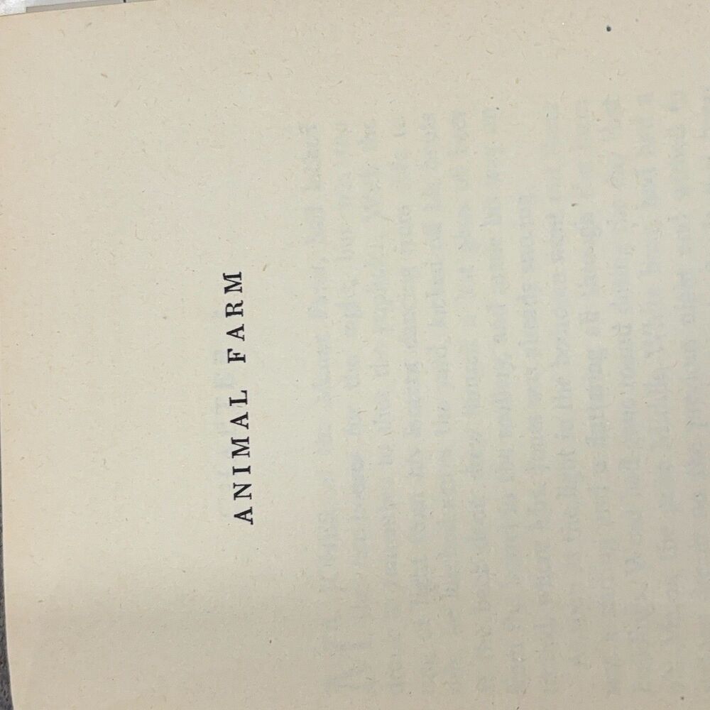 Animal Farm George Orwell 1946 1st Edition book of month HC DJ Harcourt Brace - Picture 11 of 16